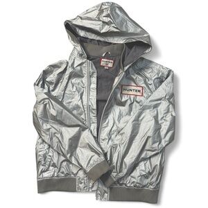 Hunter for Target Silver Metallic Raincoat Rain Jacket